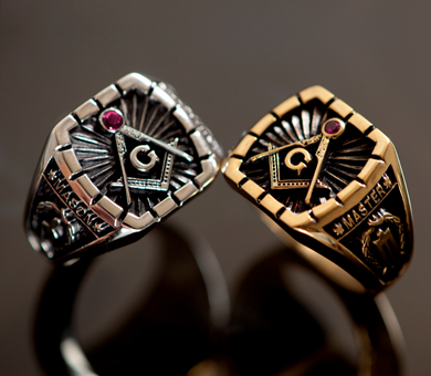 Mason rings, fraternity rings, family crest, class rings, batch rings, college rings, school rings.